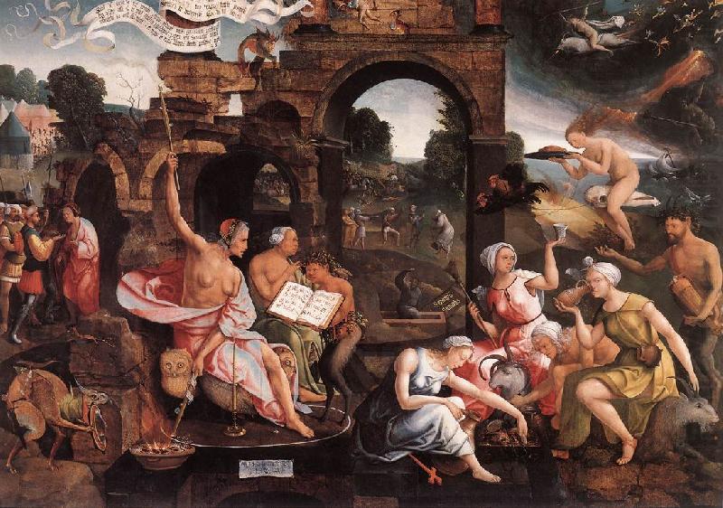 Saul and the Witch of Endor dfg, CORNELISZ VAN OOSTSANEN, Jacob